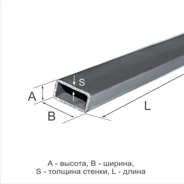 Труба профильная 30х20х2 Ст2пс ГОСТ 13663-86 - 1