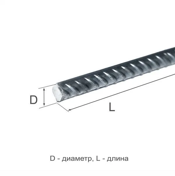 Арматура рифленая 28 А400 25Г2С ГОСТ 5781-82 - 1